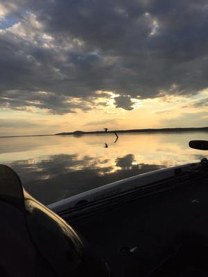 grenada lake at sunset